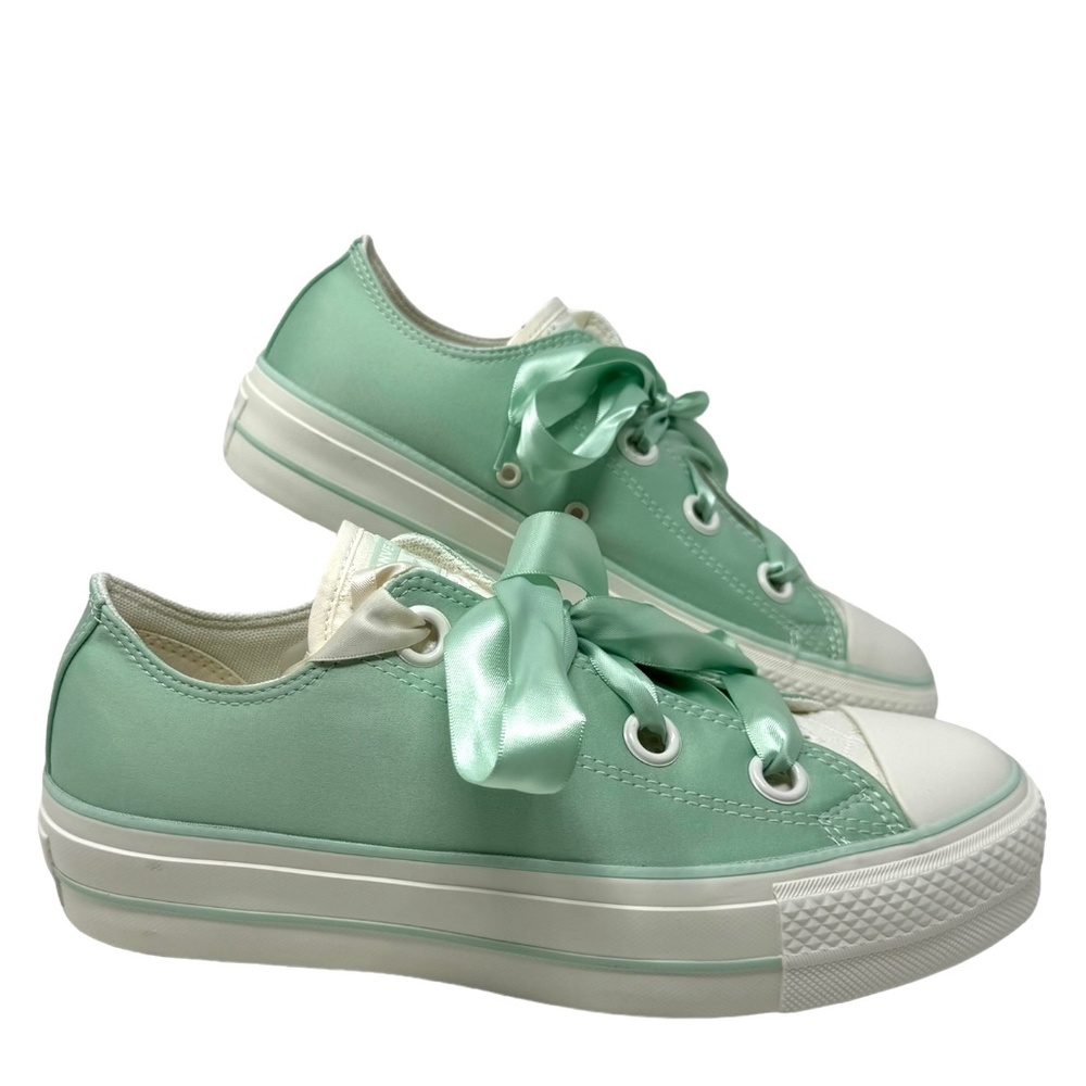 Converse Chuck Taylor Lift Platform Matte Satin Shoe Women Skate Sneaker A10300C